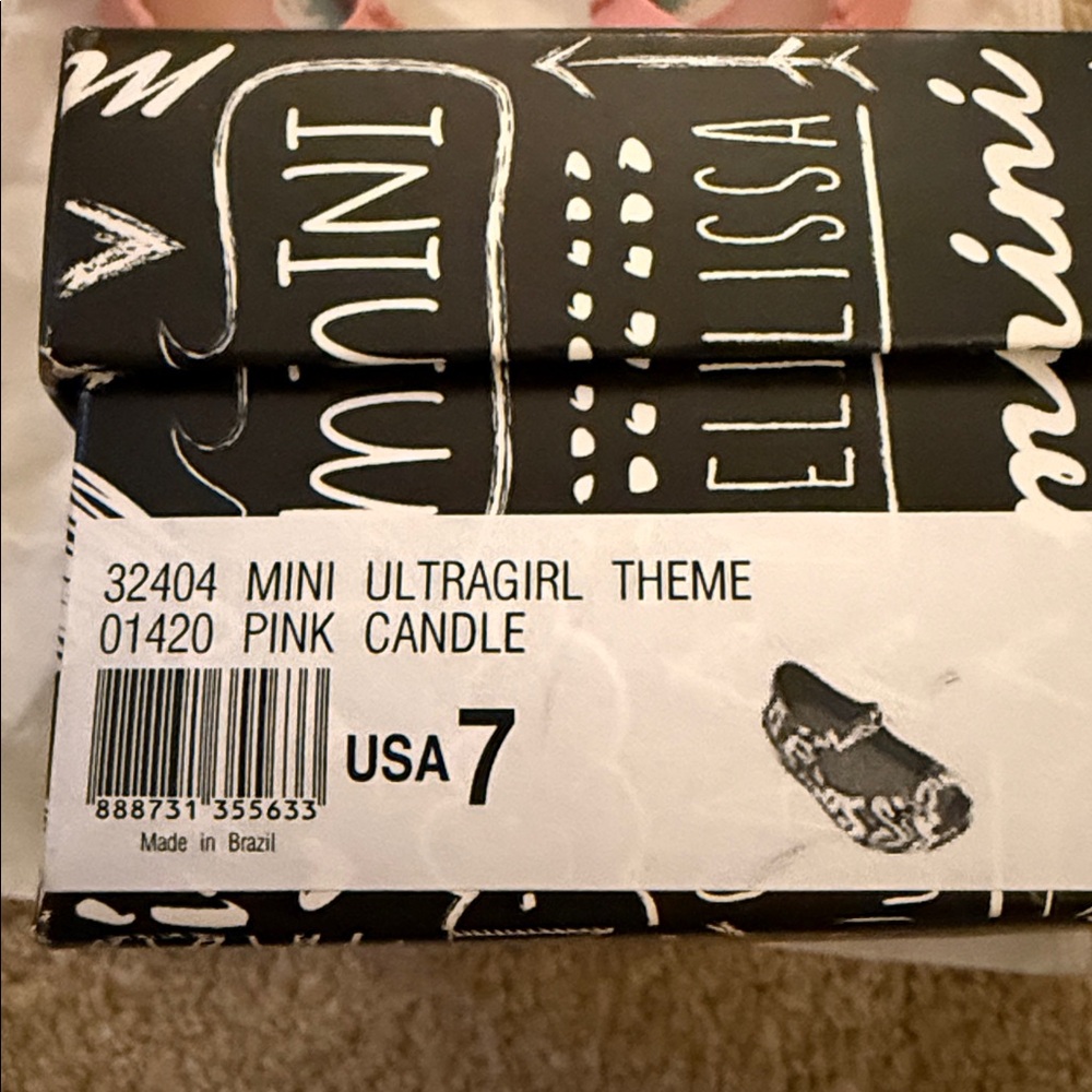Mini Melissa Ultragirl Pink Candle Size 7, Pre-Owned - Picture 7 of 7